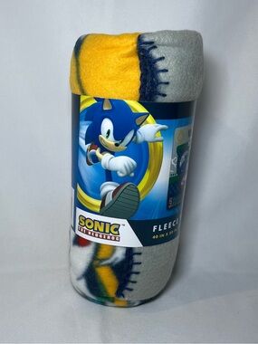 Sonic the Hedgehog “Let’s Roll” Fleece Throw blanket 40”x 50”